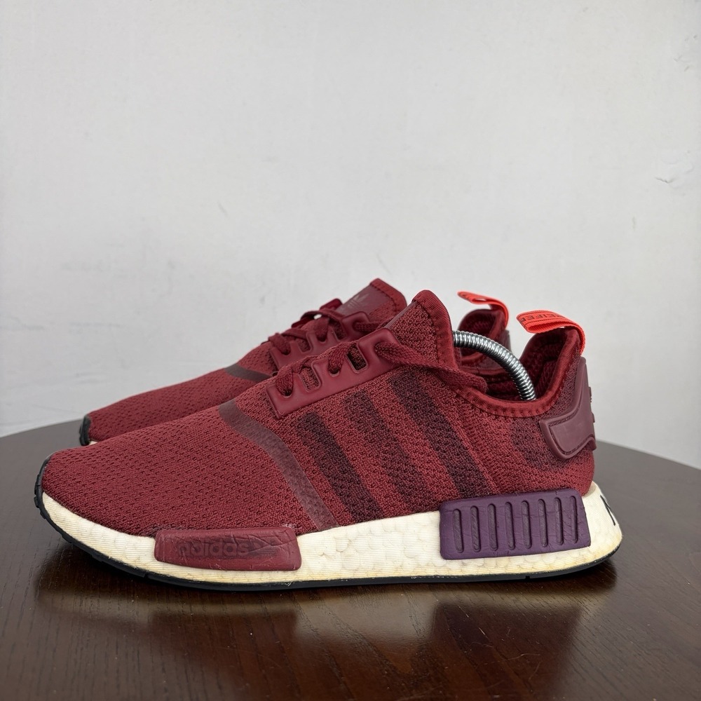 Adidas R1 Stencil Shoes Women's 8.5 Maroon Red Athletic Lace Up Sneaker G27937